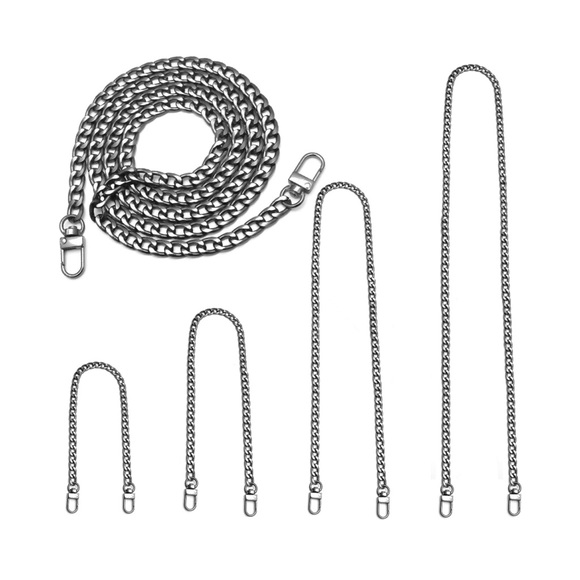 Handbags - 4 pc Gunmetal Black replacement chain set